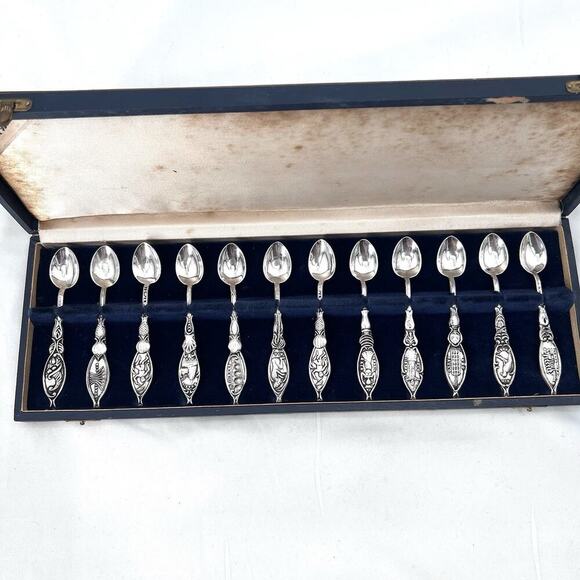 Vintage Prata 99 Silver Plated Spoons - Set of 12 from Brazil in Original Box - Picture 2 of 8